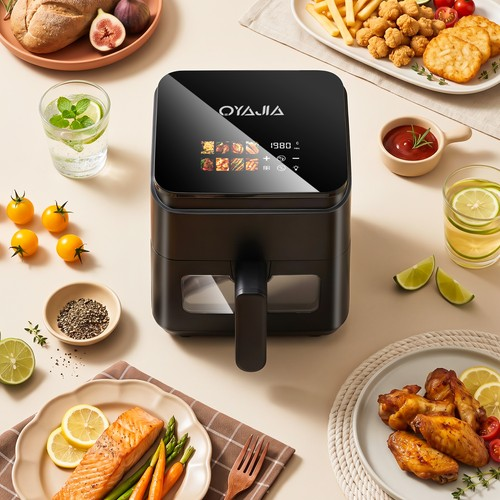 5L Air Fryer, 8 Smart Digital Menu Programs, Visual Window 2