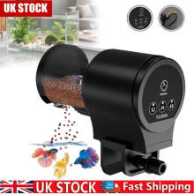 AUTOMATIC FISH FEEDER HOLIDAY KOI FEED FOOD TIMED AUTO PELLET DISPENSER