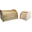 Apollo Natural Wood Bread Bin, Roll Top Lid, Storage, Flat Shelve Top Kitchen 1