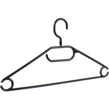 10 Pack Clothes Hangers Strong Heavy Duty Adult Black Space Saving Multipurpose