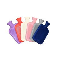 2 Litre Hot Water Bottle Natural Rubber Warmer Large Cold 2L Warm Nights