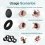 Hand Grip Strengthener Set Adjustable 5-60kg Finger Exerciser Forearm Trainer 4