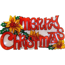 20 LED Bulb 45 cm Merry Christmas Window Silhouette Christmas Decoration Xmas