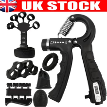 Hand Grip Strengthener Set Adjustable 5-60kg Finger Exerciser Forearm Trainer