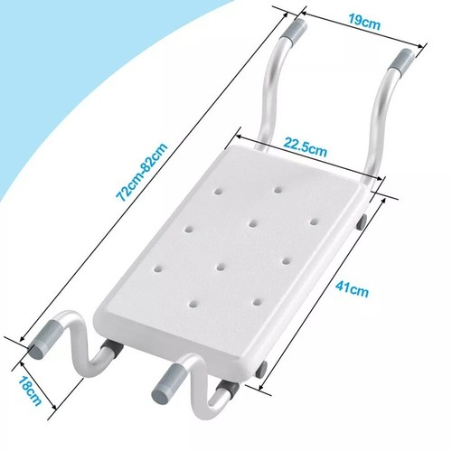 Bath Bench Bathtub Stool Support Tray Shower Chair Pad for Disabled Elderly 2