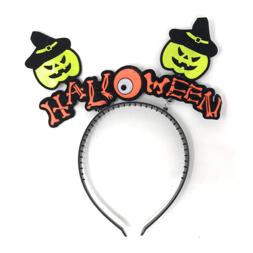 Halloween Head Bopper Headband (Pumpkin Green)