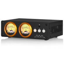 Mini Loop Switcher Box 3 Channel RCA Selector Stereo Audio Splitter w/VU Meter