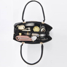 (Black) Women's Leather Handbag Bow Satchel Top Handle Shoulder Bag Crossbody Killer Purse for Mom