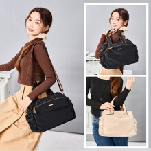 (black) Canvas Tote Bag for Women Large Capacity Handbag Crossbody Shoulder Bag Trendy Mom Purse