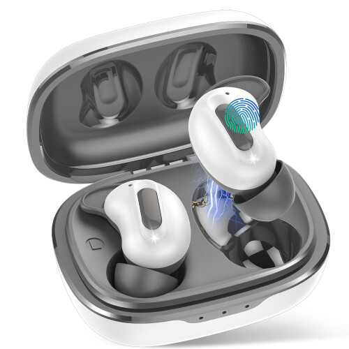 Wireless Earbuds -45dB ANC Mini Sleep Ear buds Bluetooth 5.4 Headphones