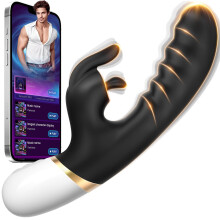 Lolitree Rabbit Vibrator, Flexible Vibabrator for Women Couples Sex Toy