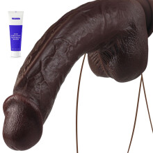 Govosaa 12'' XXL Big Black Dildo, Realistic Anal Adult Sex Toys for Men