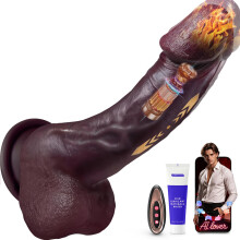 Govosaa Black Thrusting Dildo, Realistic Heated Thick, AI Sync BBC Dildos