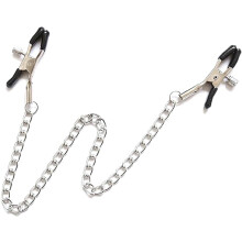 SEESUNO Adjustable Nipple Clamps for Women Men, Nipple Clamps Breast Clips, Stainless Steel Non Piercing BDSM Toys for Couples