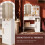 Dressing Table with Oval Mirror, Dressing Table with LED Lights, Adjustable Brightness 4