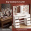 Dressing Table with Mirror, Adjustable LED Lighting, Power Strip 7