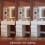 120 cm Dressing Table with Mirror and Light, Behind-Mirror Storage 2