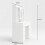 120 cm Dressing Table with Mirror and Light, Behind-Mirror Storage 6