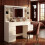 120 cm Dressing Table with Mirror and Light, Behind-Mirror Storage 7