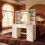 Dressing Table with Sliding Mirror, Vanity Desk with Power Strip 1