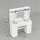 Dressing Table with Sliding Mirror, Vanity Desk with Power Strip 5