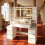 135 cm Dressing Table with Mirror, Vanity Desk, Adjustable 3-Colour LED Lights, Dressing Table with Plug 5
