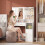 Dressing Table with Mirror, Vanity Desk with 2 Drawers, White 1