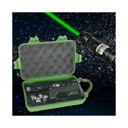 100 Miles Laser Pointer Pen 532nm Green Rechargable Visible Beam Torche with Box 1