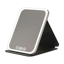 Miroir lumineux LED rechargeable USB, portable, pour maquillage, idéal pour la salle de bain et la chambre à coucher.