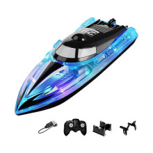 Elektrische raceboot met afstandsbediening, speelgoed voor buiten, zwembad of meer.