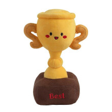 Sizes Funny Cartoon Smile Trophy Plush Toys Soft Comfy Lifelike Trophy Toys