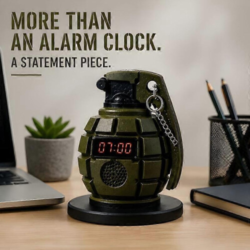 Digital Alarm Clock With Front Red Time Display,Desk Clock For Shelf And Study Room 2