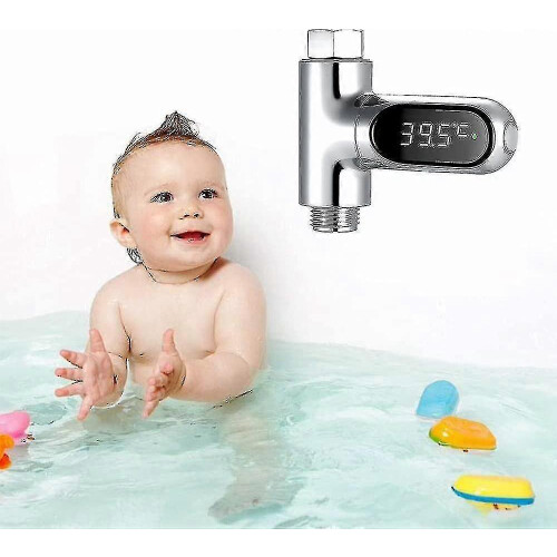 Digitale douchewatermeter met led-display, badtemperatuurmeter, watertemperatuurmeetinstrument. 1