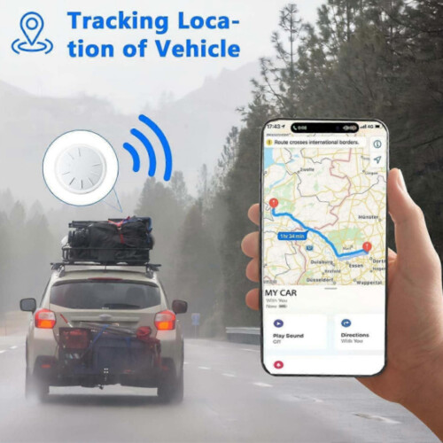 GPS Tracker για οχήματα, χωρίς μηνιαία χρέωση, Λειτουργεί με iOS και Android, Συσκευή πα 1