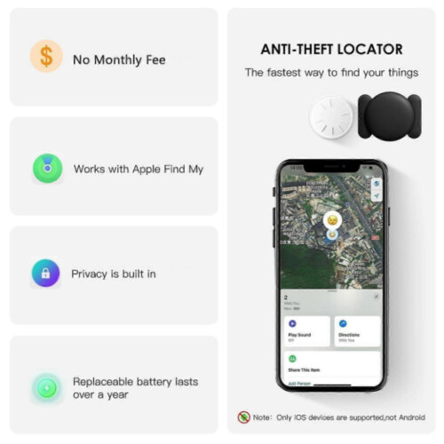 GPS Tracker για οχήματα, χωρίς μηνιαία χρέωση, Λειτουργεί με iOS και Android, Συσκευή πα 2