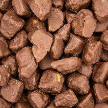 (225g Sweet Pouch) Chocolate Covered Cinder Toffee