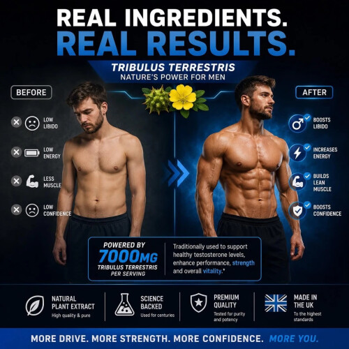 Testosterone Booster for Men 60 Tablets Tribulus 2