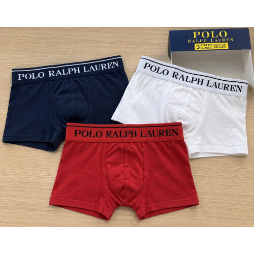 Ralph Lauren (L) Ralph Lauren Boxers Trunk Red/Navy/White 1