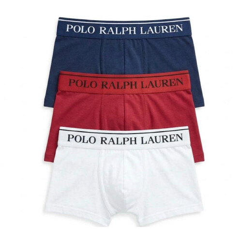Ralph Lauren (L) Ralph Lauren Boxers Trunk Red/Navy/White 2