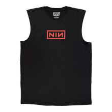 (XL, Black/Red) Nine Inch Nails Unisex Adult Logo Tank Top