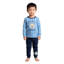 (2-3 Years, Blue) Manchester City FC Boys Little Supporter Cotton Regular Long Pyjama Set