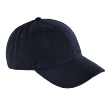 (One Size, Navy) Beechfield 6 Panel Wool Blend Cap