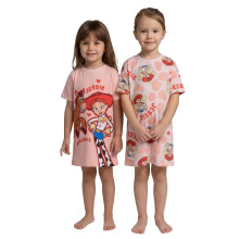 (12-18 Months, Pink) Toy Story Girls Jessie & Bullseye Polyester Nightdress (Pack of 2)