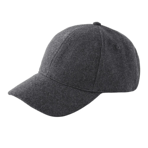 (One Size, Charcoal) Beechfield 6 Panel Wool Blend Cap 1