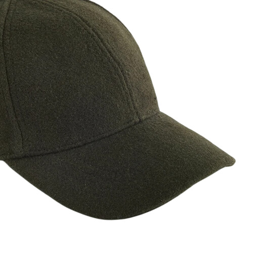 (One Size, Dark Olive) Beechfield 6 Panel Wool Blend Cap 2