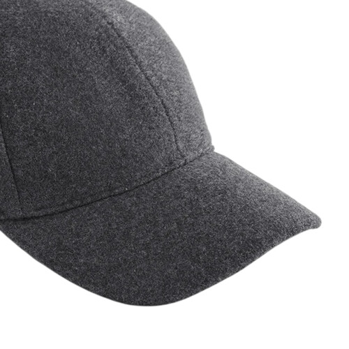 (One Size, Charcoal) Beechfield 6 Panel Wool Blend Cap 2