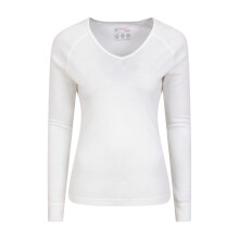 (10 UK, White) Mountain Warehouse Womens/Ladies Merino Wool V Neck Top