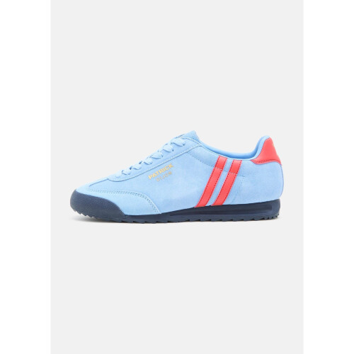(10 UK, Sky Blue/Red) Patrick Mens Dijon Suede Running Trainers