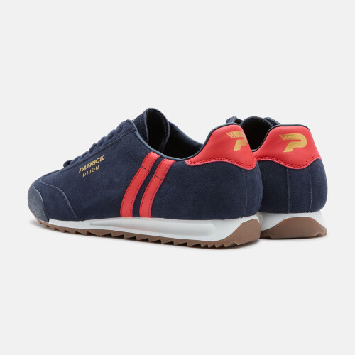 (6 UK, Navy/Red) Patrick Mens Dijon Suede Running Trainers 2