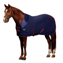 (6' 9", Navy/Burgundy) Weatherbeeta Standard-Neck Fleece Anti-Static Horse Cooler Rug